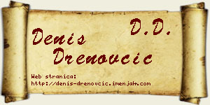 Denis Drenovčić vizit kartica